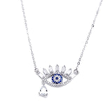 Women's initial necklace rainbow