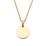Simple Circle Pendant Necklace, Women's  Jewelry