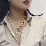 Pearl Angel Pendant Necklace, Women's Jewelry