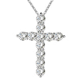 Silver Necklace & Cross Pendant, Men's  Jewelry