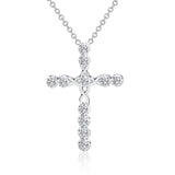 Silver Necklace & Cross Pendant, Men's  Jewelry