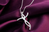 Silver Necklace & Cross Pendant, Men's  Jewelry