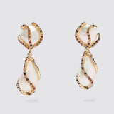 Fashion Crystal Pearls Earrings, Women's Jewelry