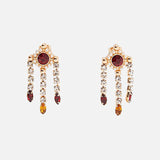 Fashion Crystal Pearls Earrings, Women's Jewelry
