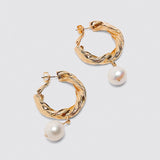 Fashion Crystal Pearls Earrings, Women's Jewelry