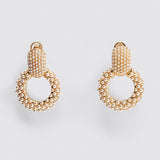 Fashion Crystal Pearls Earrings, Women's Jewelry