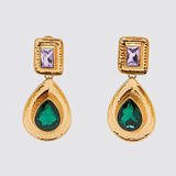 Fashion Crystal Pearls Earrings, Women's Jewelry