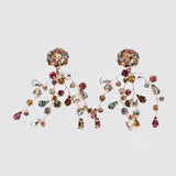 Fashion Crystal Pearls Earrings, Women's Jewelry