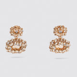 Fashion Crystal Pearls Earrings, Women's Jewelry