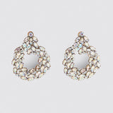 Fashion Crystal Pearls Earrings, Women's Jewelry