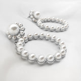 Round Pearl Earrings, Women's Jewelry