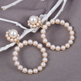 Round Pearl Earrings, Women's Jewelry