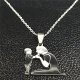 Mom & Daughter Necklace,Mother's Day Gift
