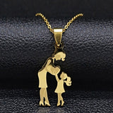 Mom & Daughter Necklace,Mother's Day Gift