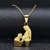 Mom & Daughter Necklace,Mother's Day Gift