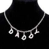 Letter Choker Necklace, Women's Jewelry
