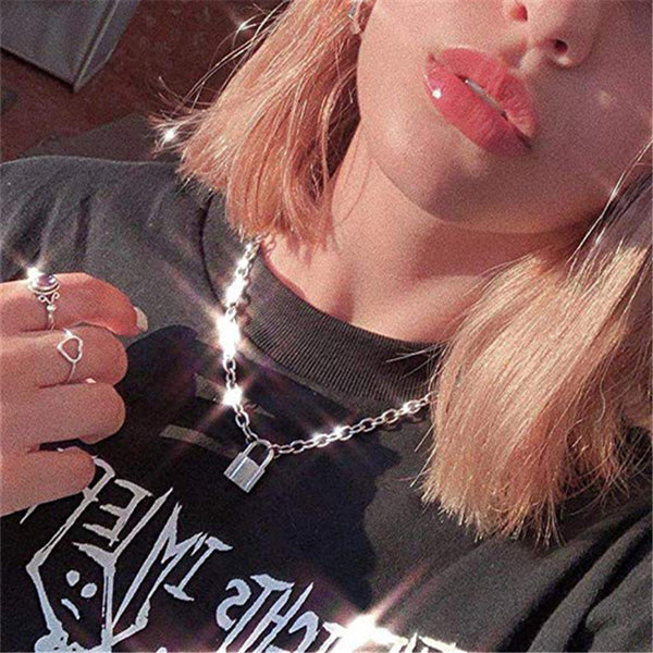 Lock Necklace, Women/Men's  Jewelry
