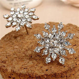 Crystal Snow Flake Earing, Women Jewelry