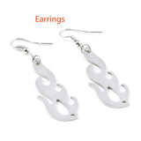 Flame Necklaces Bracelets Set , Women's Jewelry