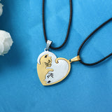 Cute Couple Cat Pendant Necklace, Women's Jewelry