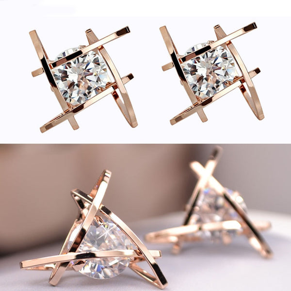 Unique Geometric Earrings, Women's Jewelry