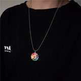Rainbow Pendant Necklace, Women's Jewelry