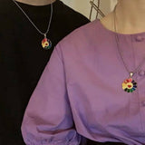 Rainbow Pendant Necklace, Women's Jewelry