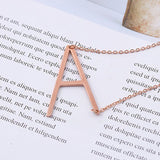 Letter Pendants Necklace, Women's Jewelry
