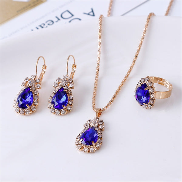 Good Quality Wedding Earring/Ring/Necklace Sets, Women's Jewelry