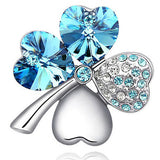 Four Leaf Gemstone Pendant, Women's  Jewelry