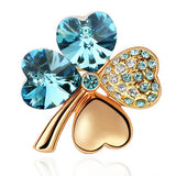 Four Leaf Gemstone Pendant, Women's  Jewelry