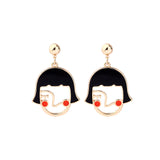 Cute Face Earrings, Women's Jewelry