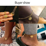 Letter Leg Chain Bracelet, Women's Jewelry