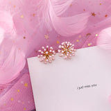 Pink Geometric Earrings, Women's Jewelry