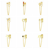 Personality Back Hanging Earrings, Women's Jewelry