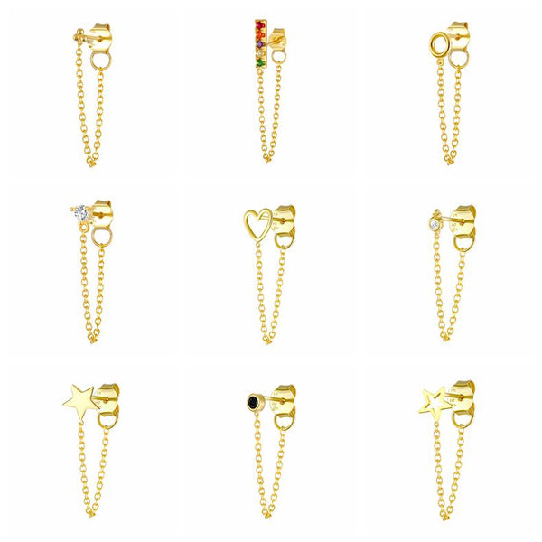 Personality Back Hanging Earrings, Women's Jewelry