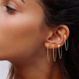 Personality Back Hanging Earrings, Women's Jewelry