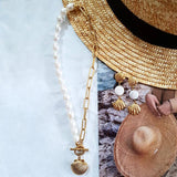 Sea Shell Pendant Necklace, Women's Jewelry