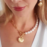 Sea Shell Pendant Necklace, Women's Jewelry