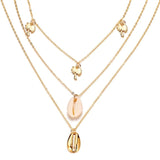 Boho Shell Pendant Necklace, Women's Jewelry