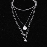 Multi-Layer Long Chain Necklace, Women's Jewelry