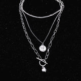 Multi-Layer Long Chain Necklace, Women's Jewelry