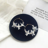 Flower Earrings, Women's Jewelry