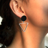 Round Dangle Drop Korean Earrings For Women