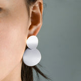 Round Dangle Drop Korean Earrings For Women