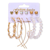 Women's Earrings Set Tassel Pearl Earrings For Women