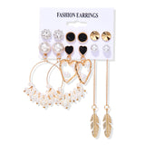 Women's Earrings Set Tassel Pearl Earrings For Women