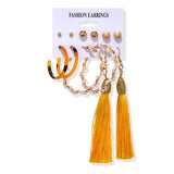Women's Earrings Set Tassel Pearl Earrings For Women