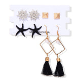 Women's Earrings Set Tassel Pearl Earrings For Women