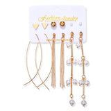 Women's Earrings Set Tassel Pearl Earrings For Women